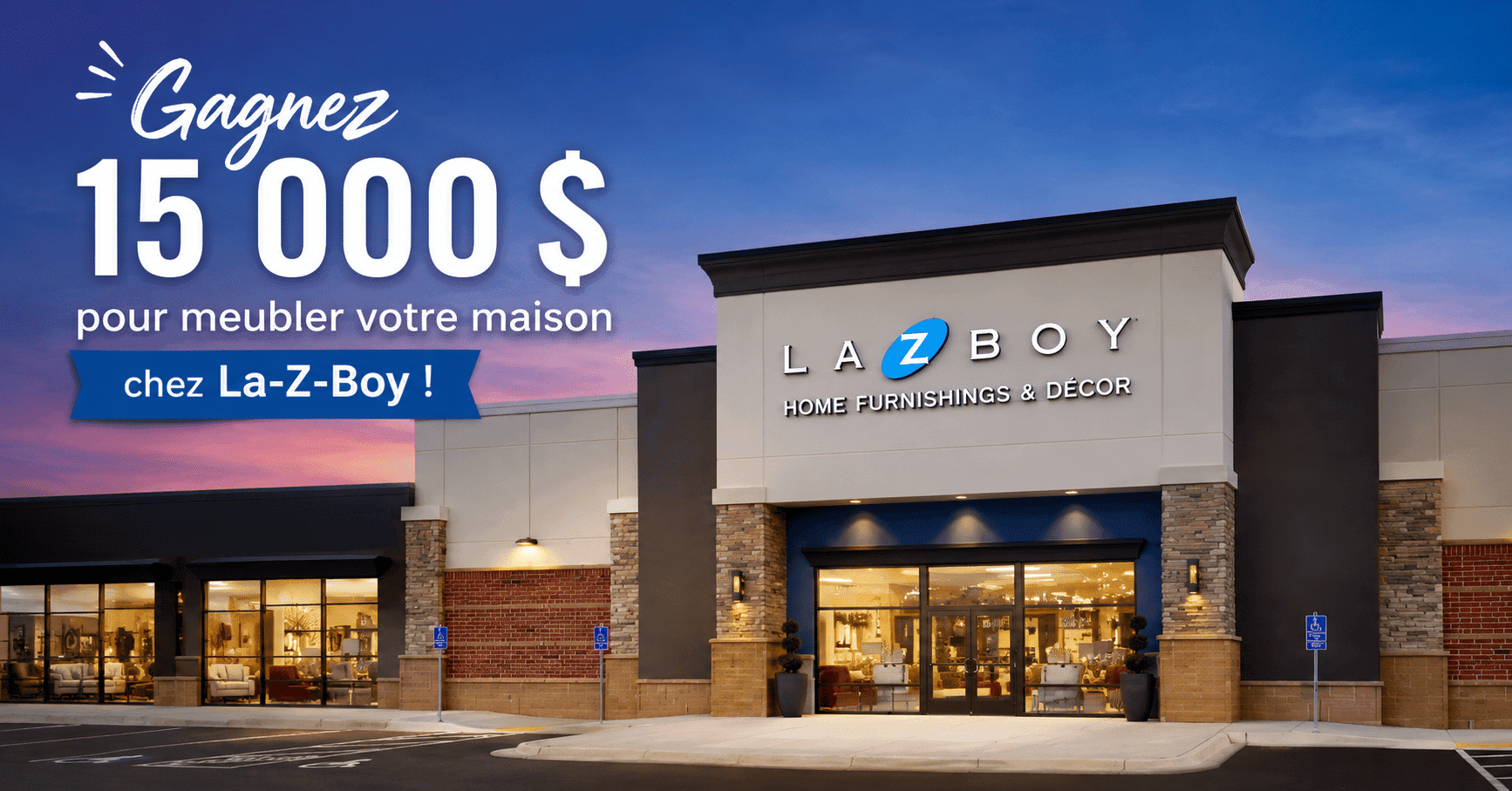 Transformez votre intérieur grâce au concours La-Z-Boy et ses 15 000 $ en meubles