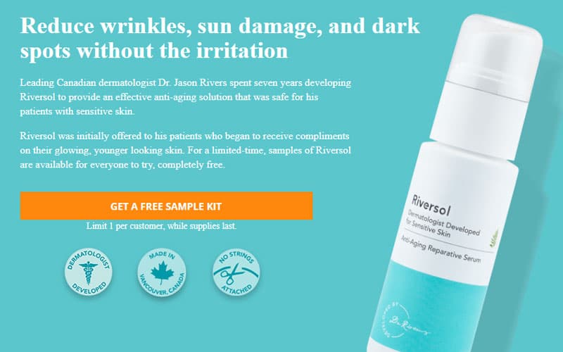Découvrez les échantillons gratuits de soins pour le visage Riversol
