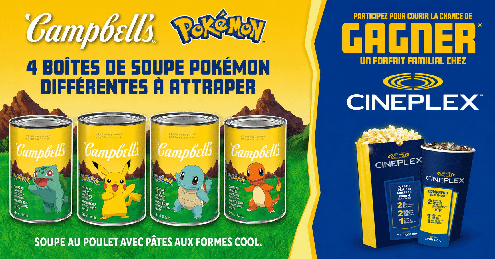 Remportez une année de cinéma avec Campbell's et Cineplex !