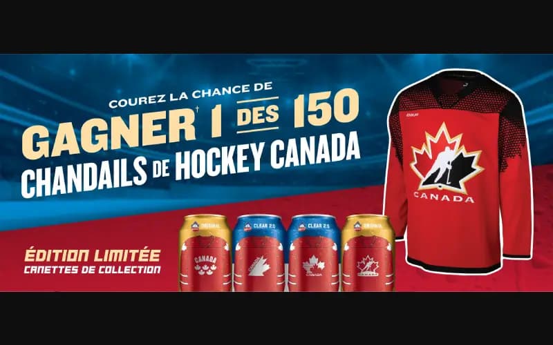 Un chandail de Hockey Canada à gagner grâce à Sleeman