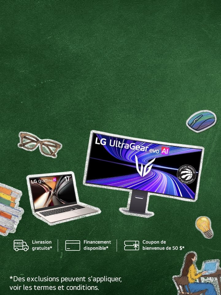 Concours LG rentrée 2026 : un portable et deux écrans à gagner