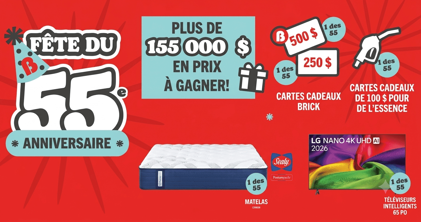 Participez au concours anniversaire de Brick et gagnez gros !