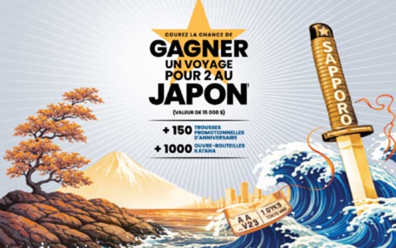 Concours : Partez au Japon avec Brasseries Sleeman et Sapporo !