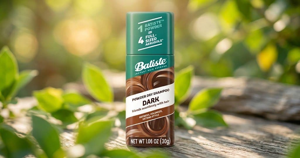 Essayez le nouveau shampooing sec en poudre Batiste pour cheveux foncés!