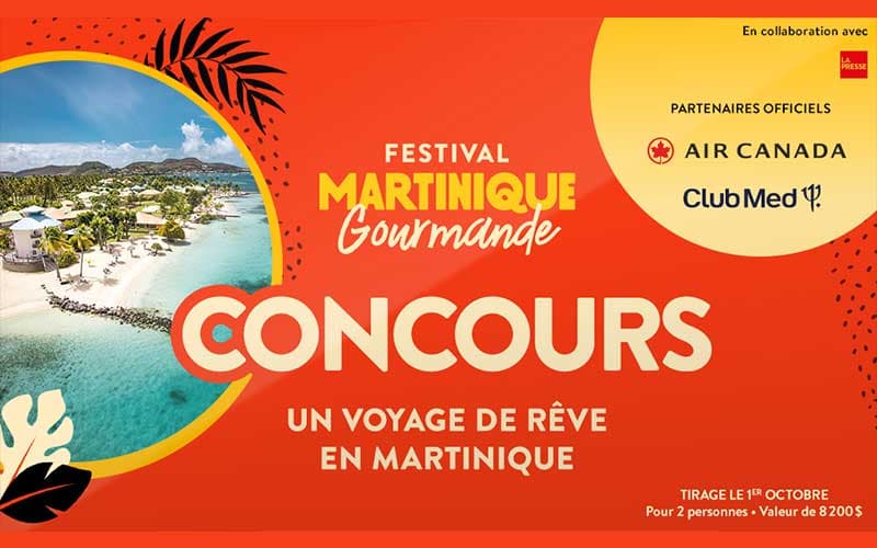 Partez en Martinique avec le concours Martinique gourmande