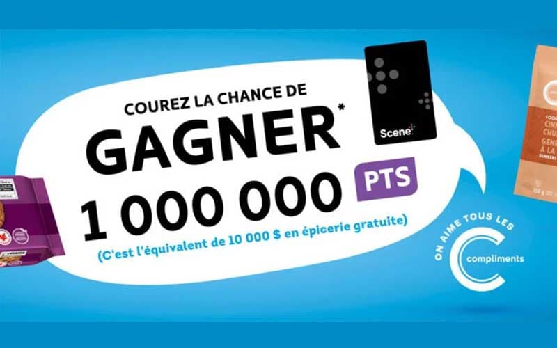 Participez au concours de biscuits Compliments et gagnez de précieux points Scène+