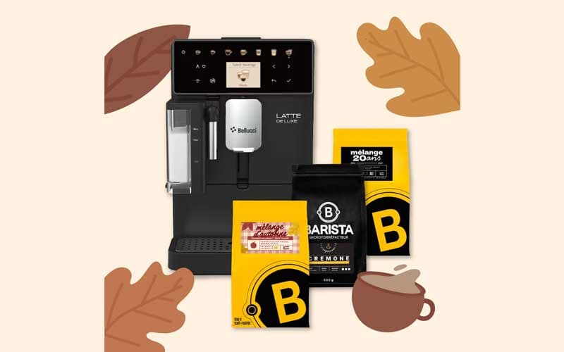 Chance de remporter une machine espresso Bellucci Latte Deluxe avec Café Barista
