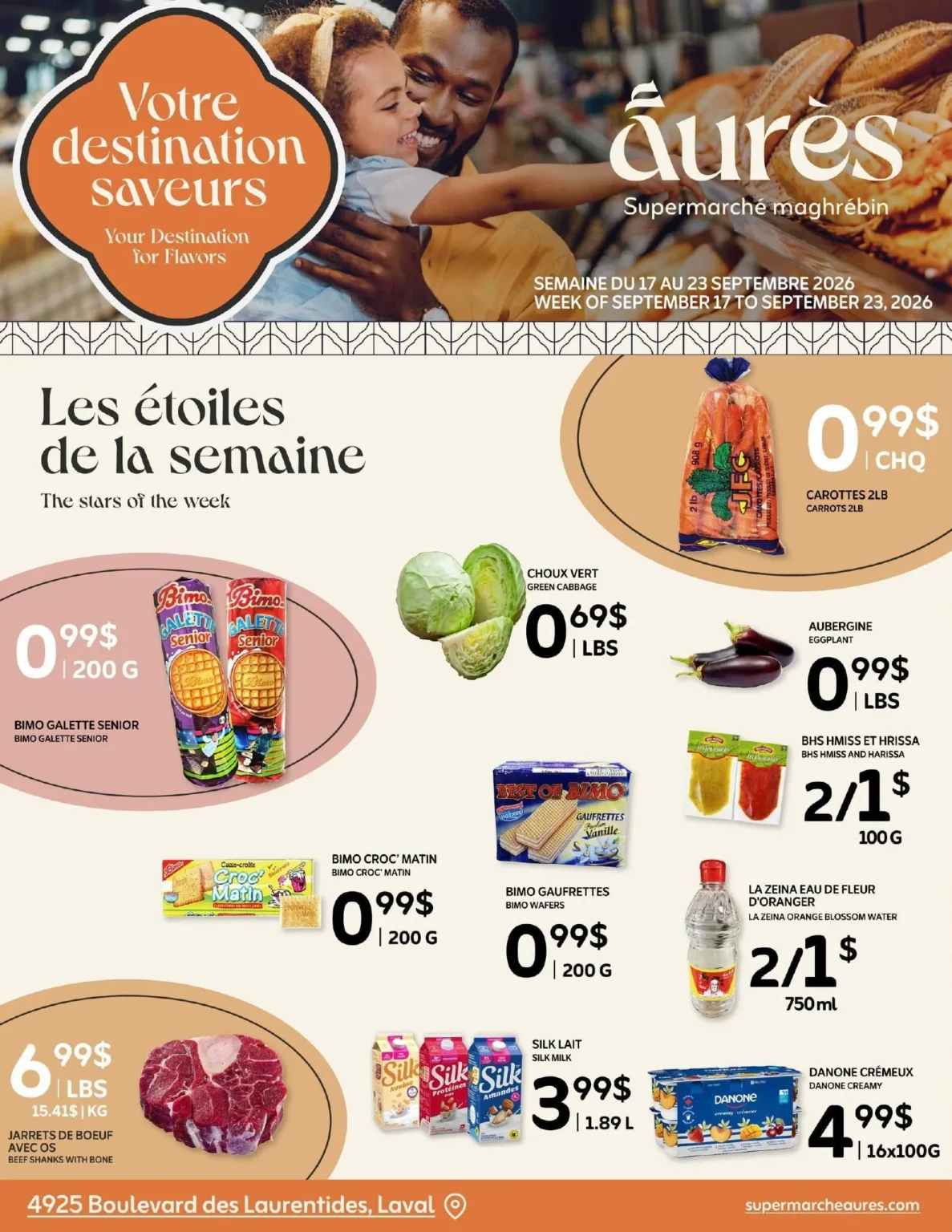 Page 1 de la circulaire Aurès