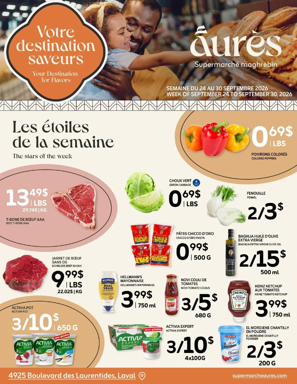Page 1 de la circulaire Aurès
