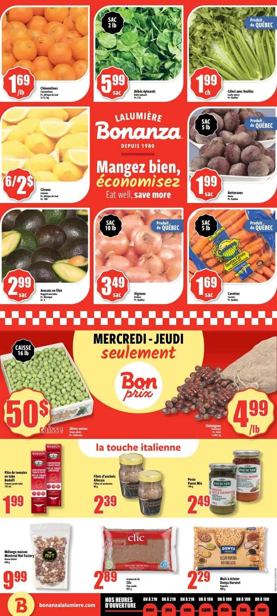 Page 4 de la circulaire Bonanza Lalumière