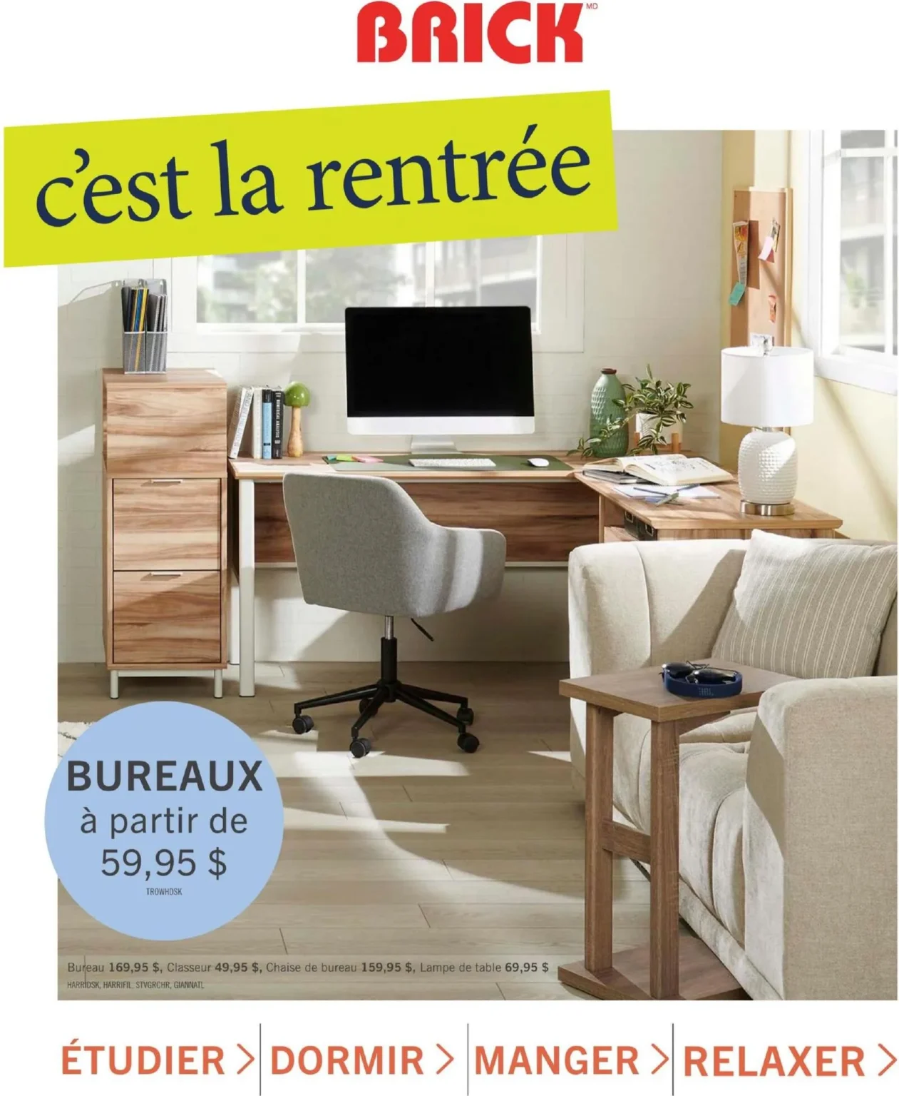 Page 1 de la circulaire Brick C’Est La Rentrée