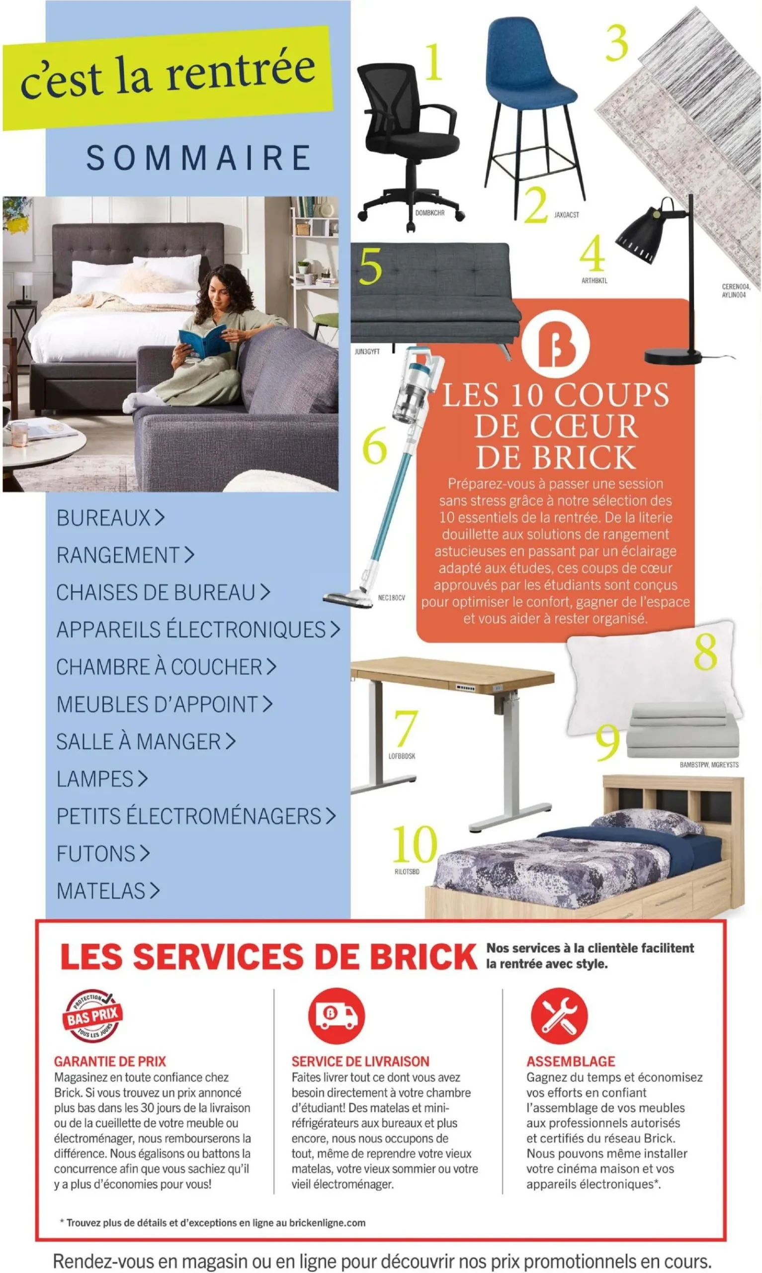 Page 2 de la circulaire Brick C’Est La Rentrée