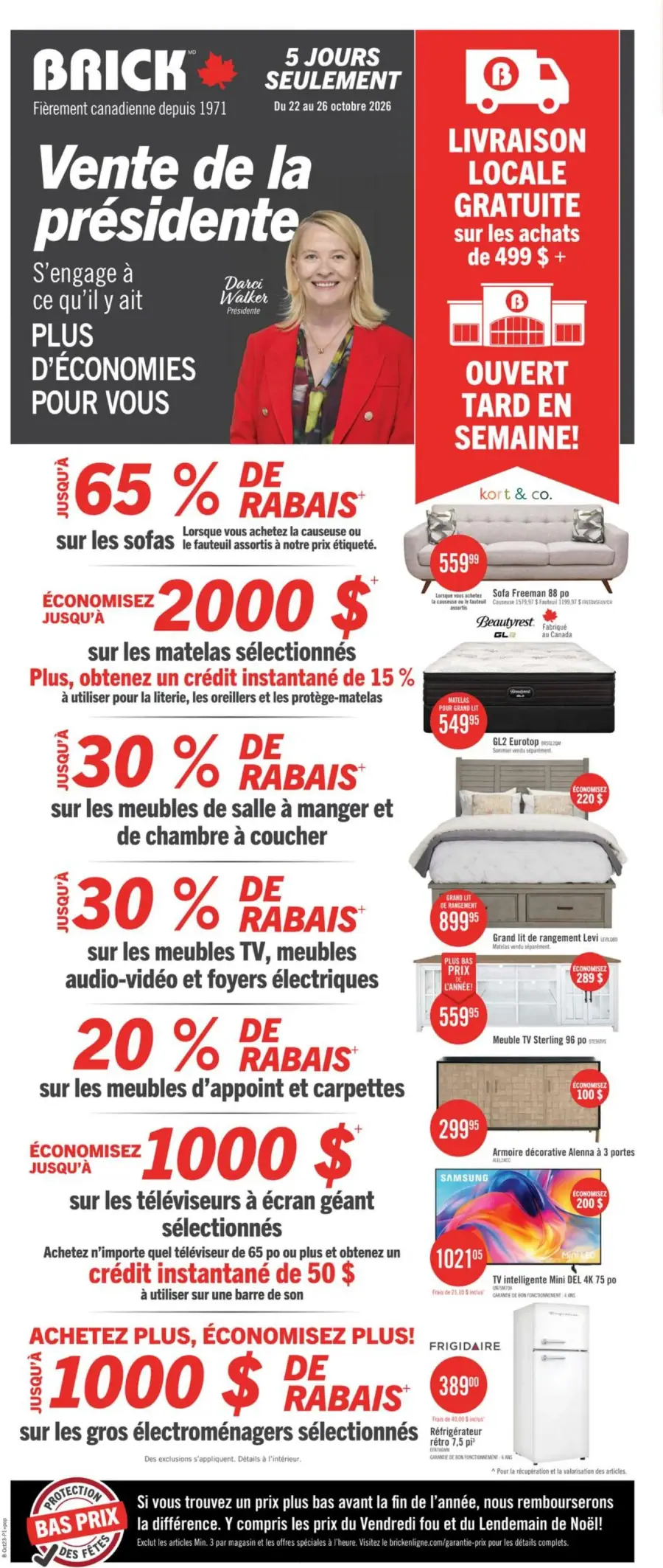 Page 1 de la circulaire Brick