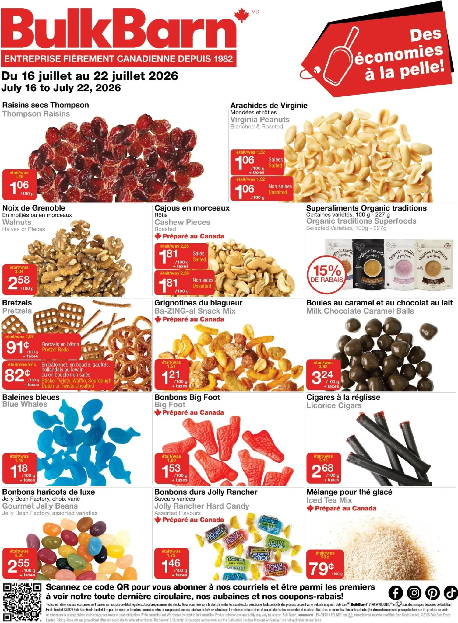 Page 1 de la circulaire Bulk Barn