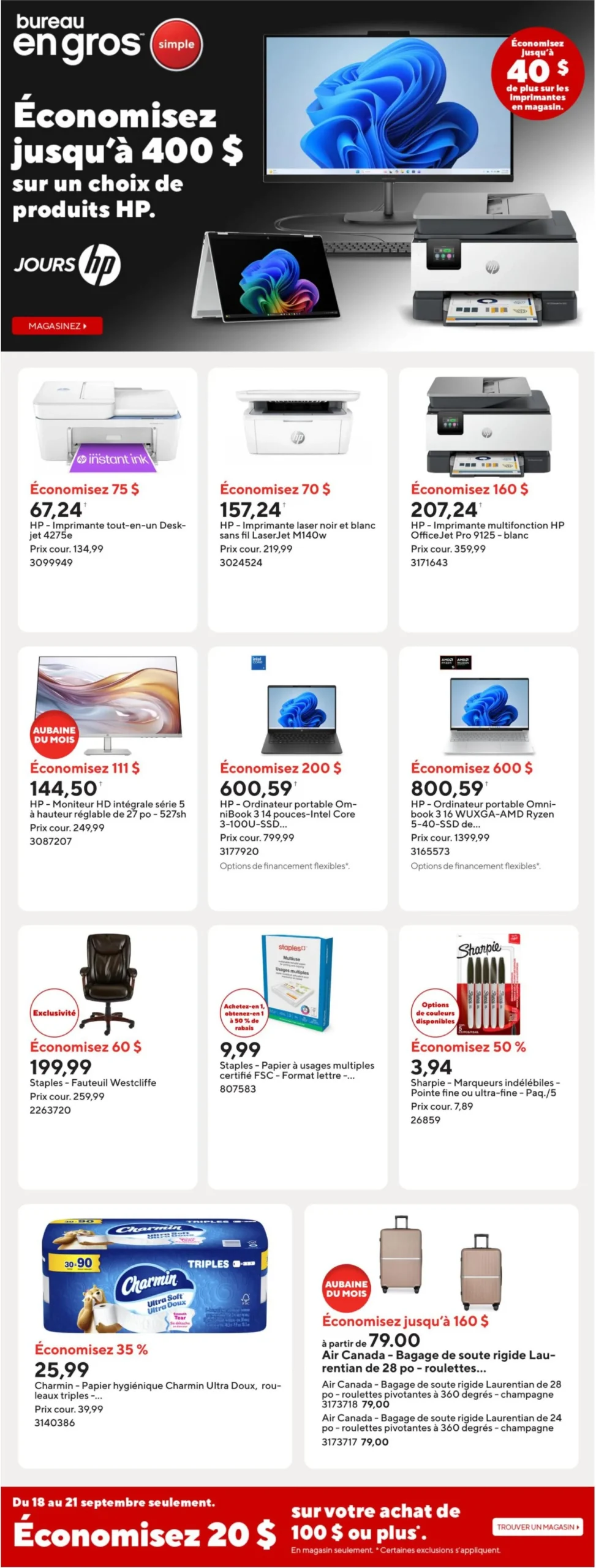 Page 1 de la circulaire Bureau En Gros