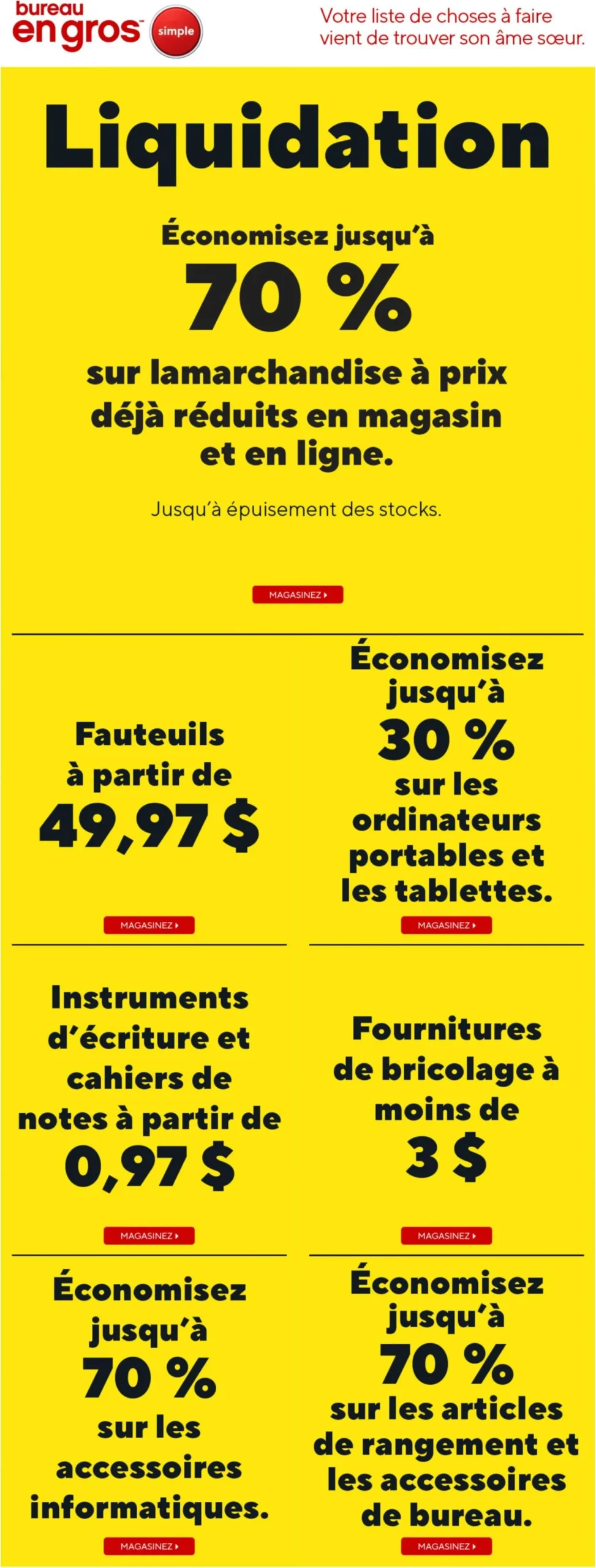 Page 3 de la circulaire Bureau En Gros