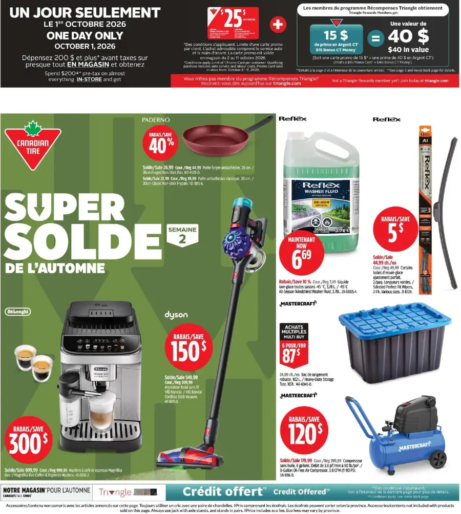 Page 1 de la circulaire Canadian Tire