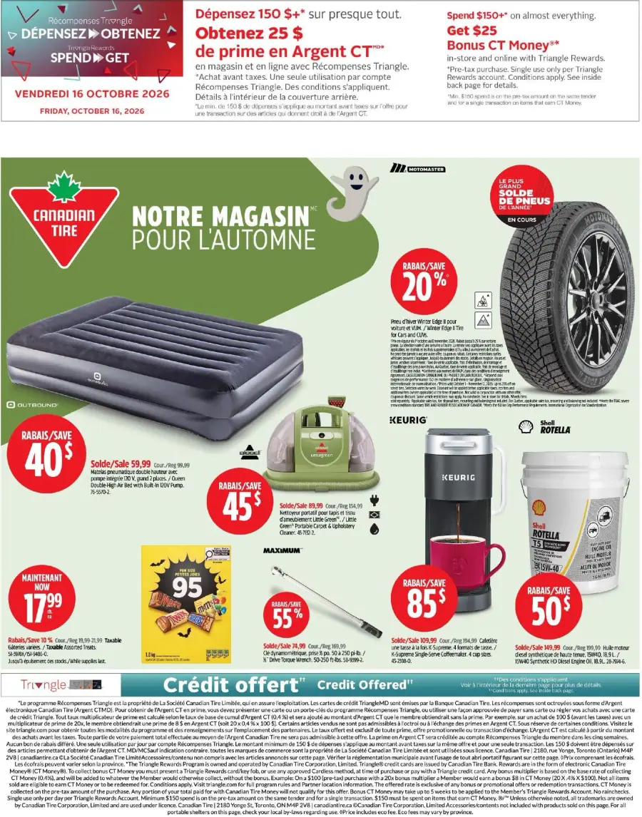 Page 1 de la circulaire Canadian Tire