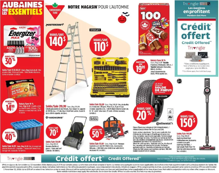 Page 1 de la circulaire Canadian Tire