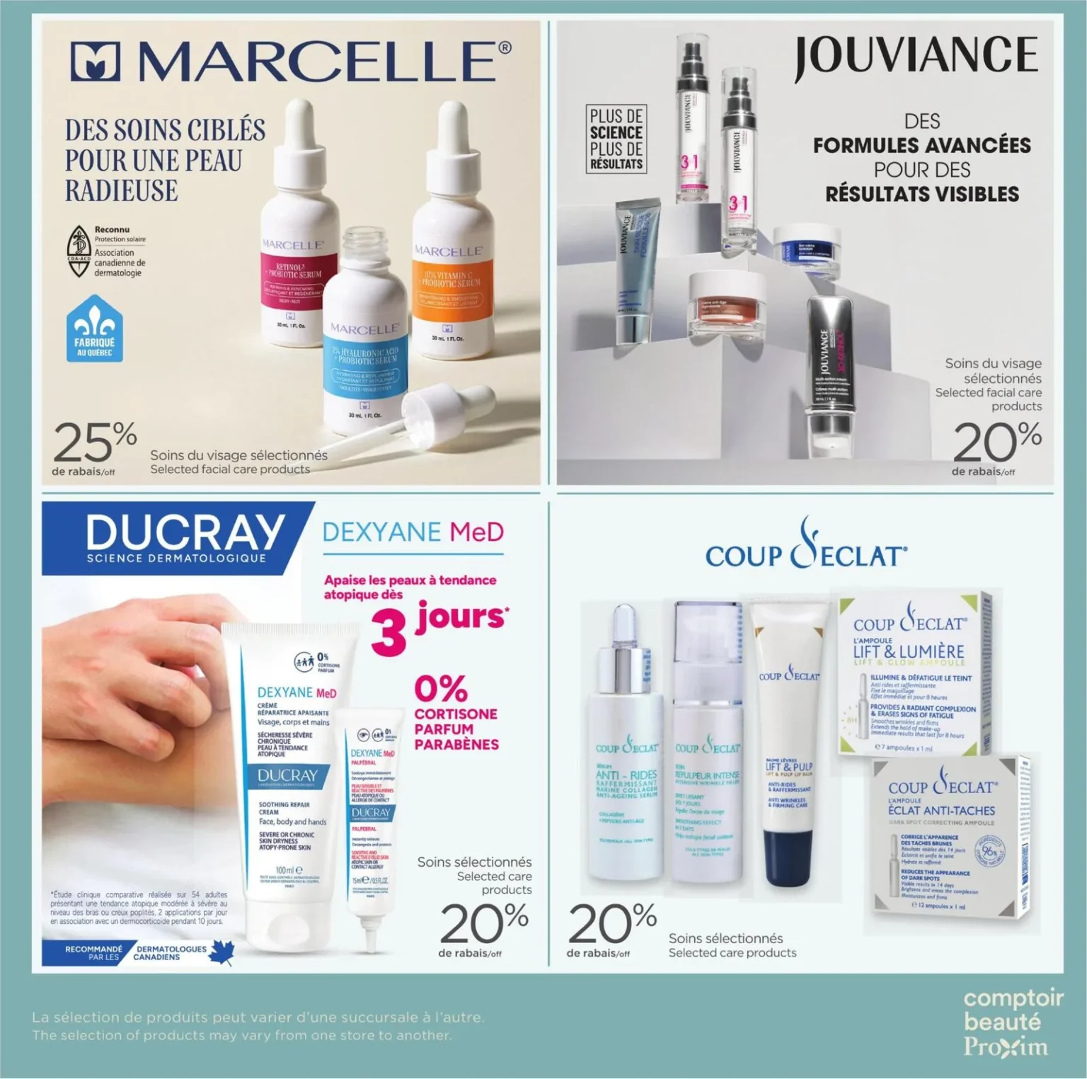 Page 2 de la circulaire Carnet Proxim Comptoir Beaute