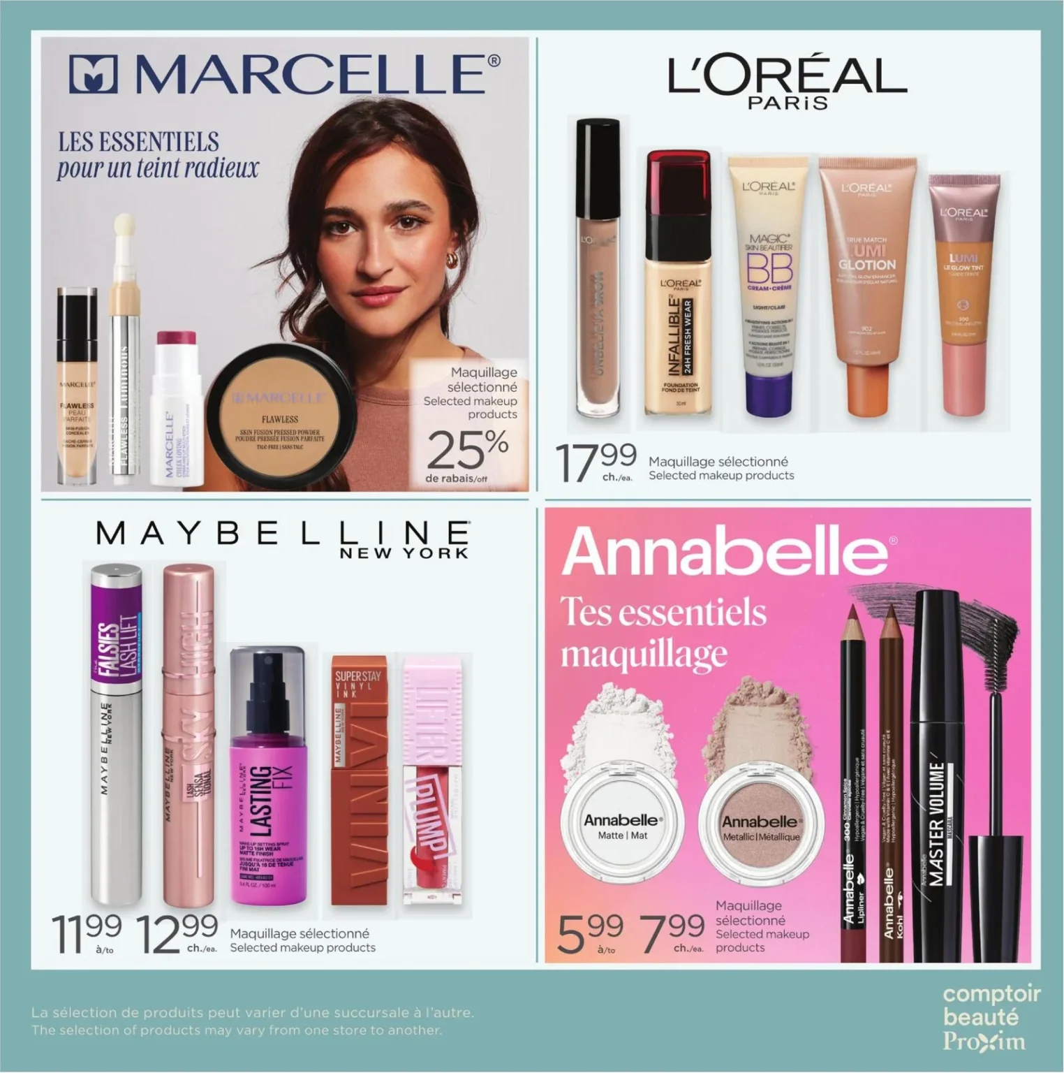 Page 3 de la circulaire Carnet Proxim Comptoir Beaute