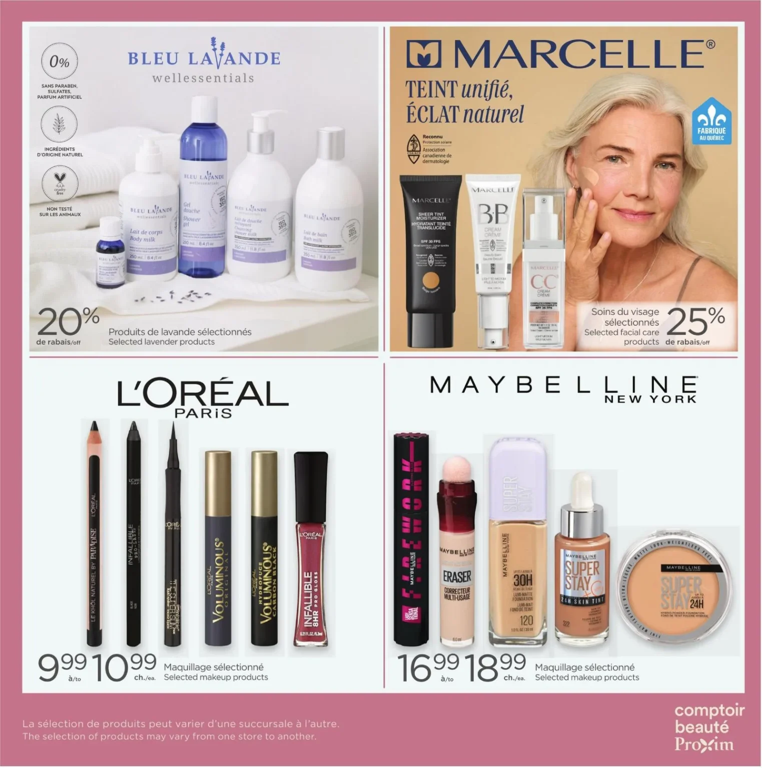 Page 4 de la circulaire Carnet Proxim Comptoir Beaute