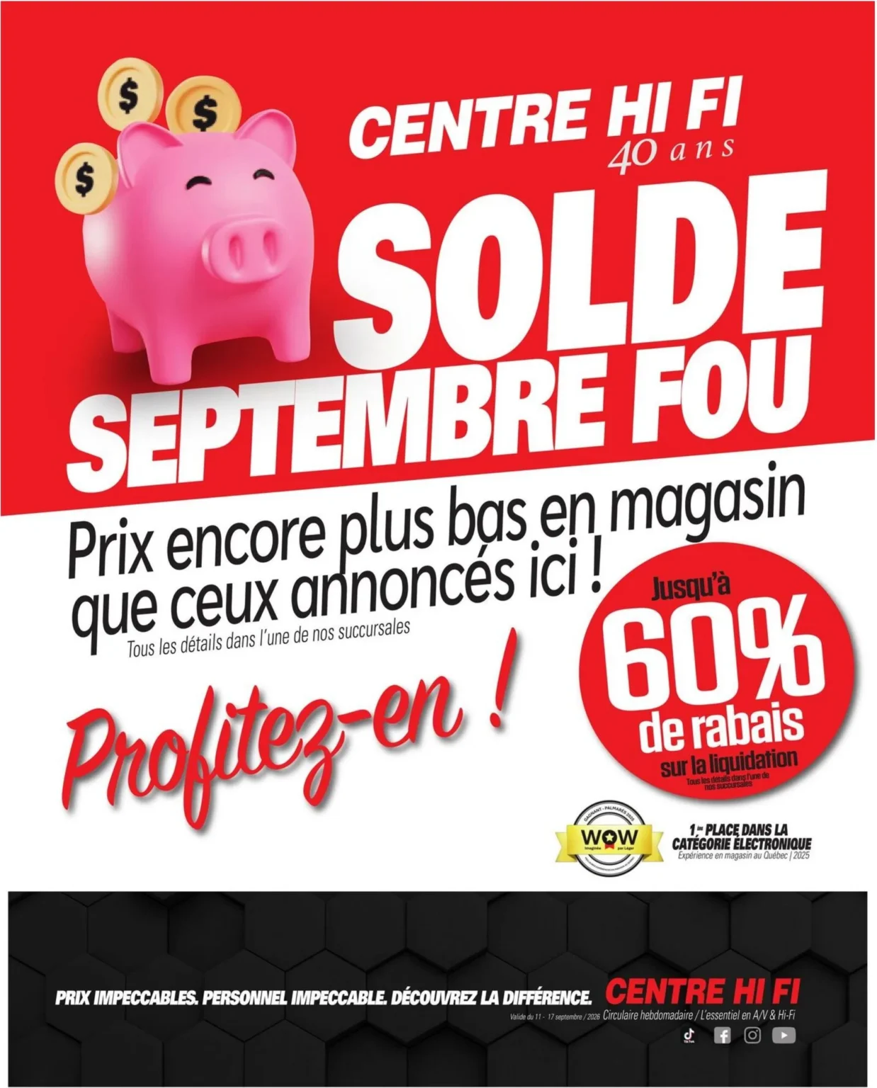 Page 1 de la circulaire Centre Hi Fi