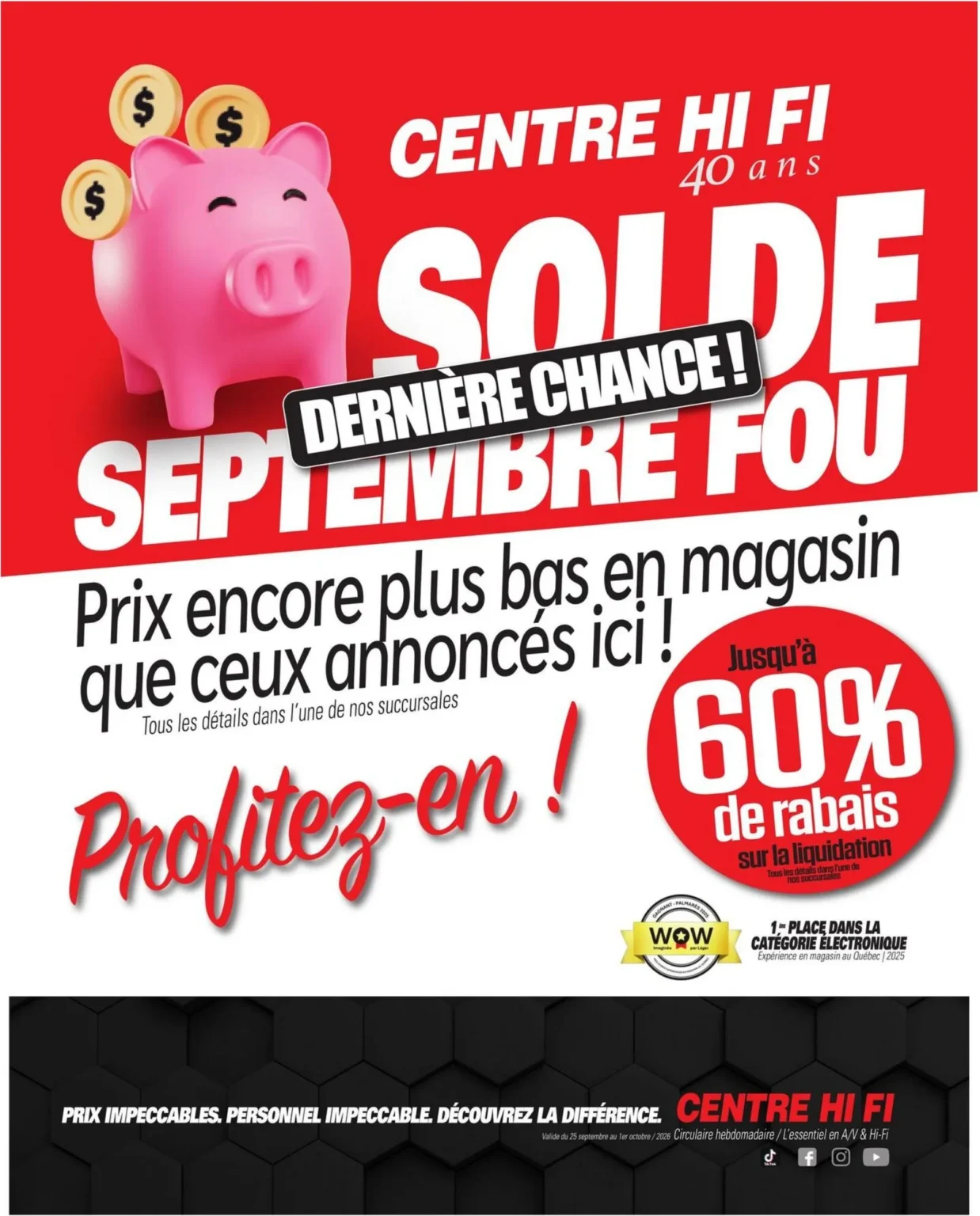 Page 1 de la circulaire Centre Hi Fi