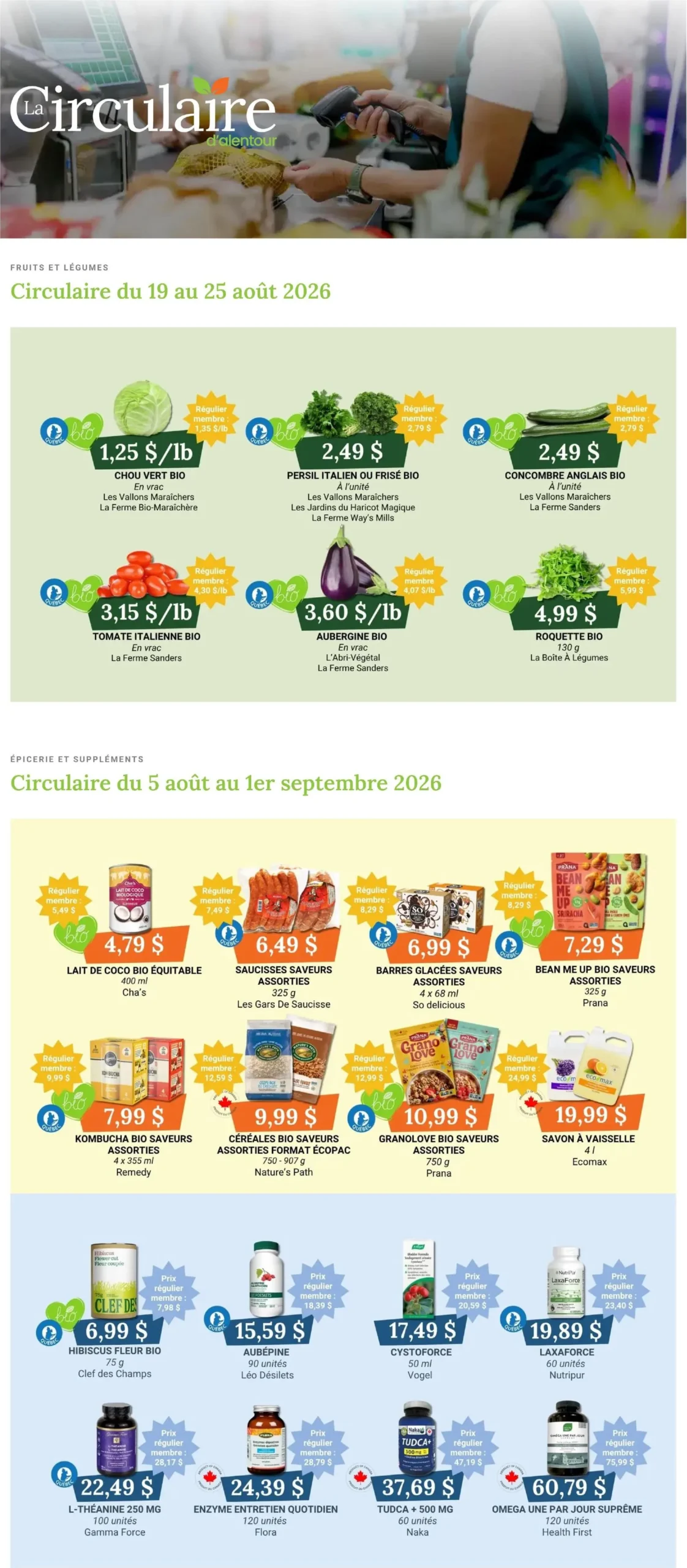 Page 1 de la circulaire Coop Alentour