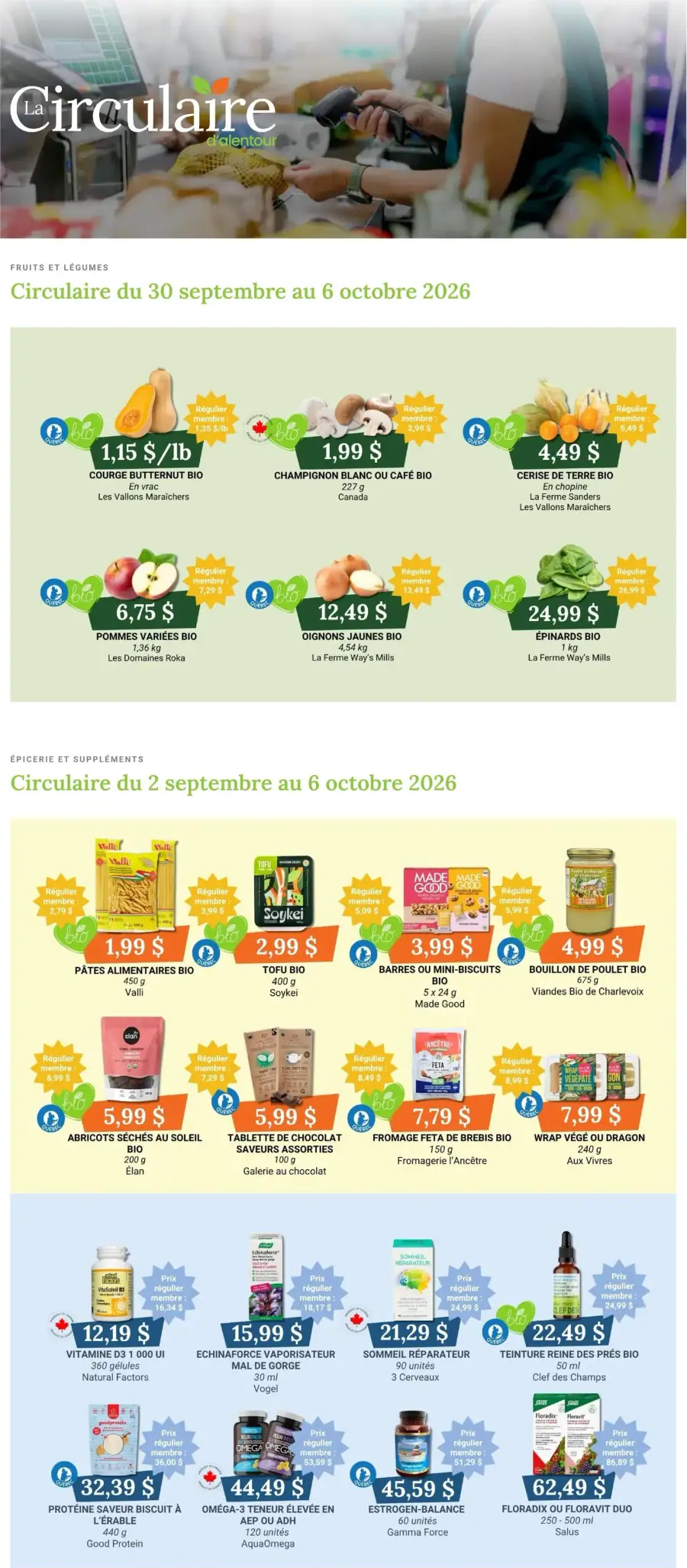 Page 1 de la circulaire Coop Alentour