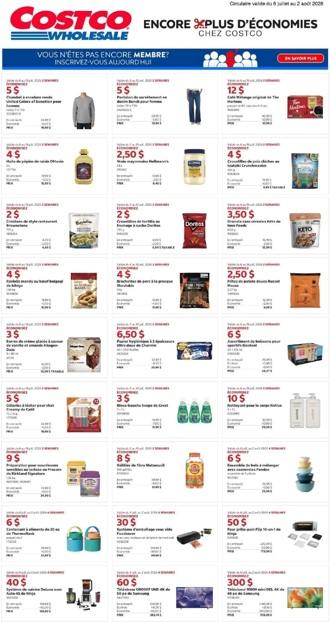 Page 1 de la circulaire Costco