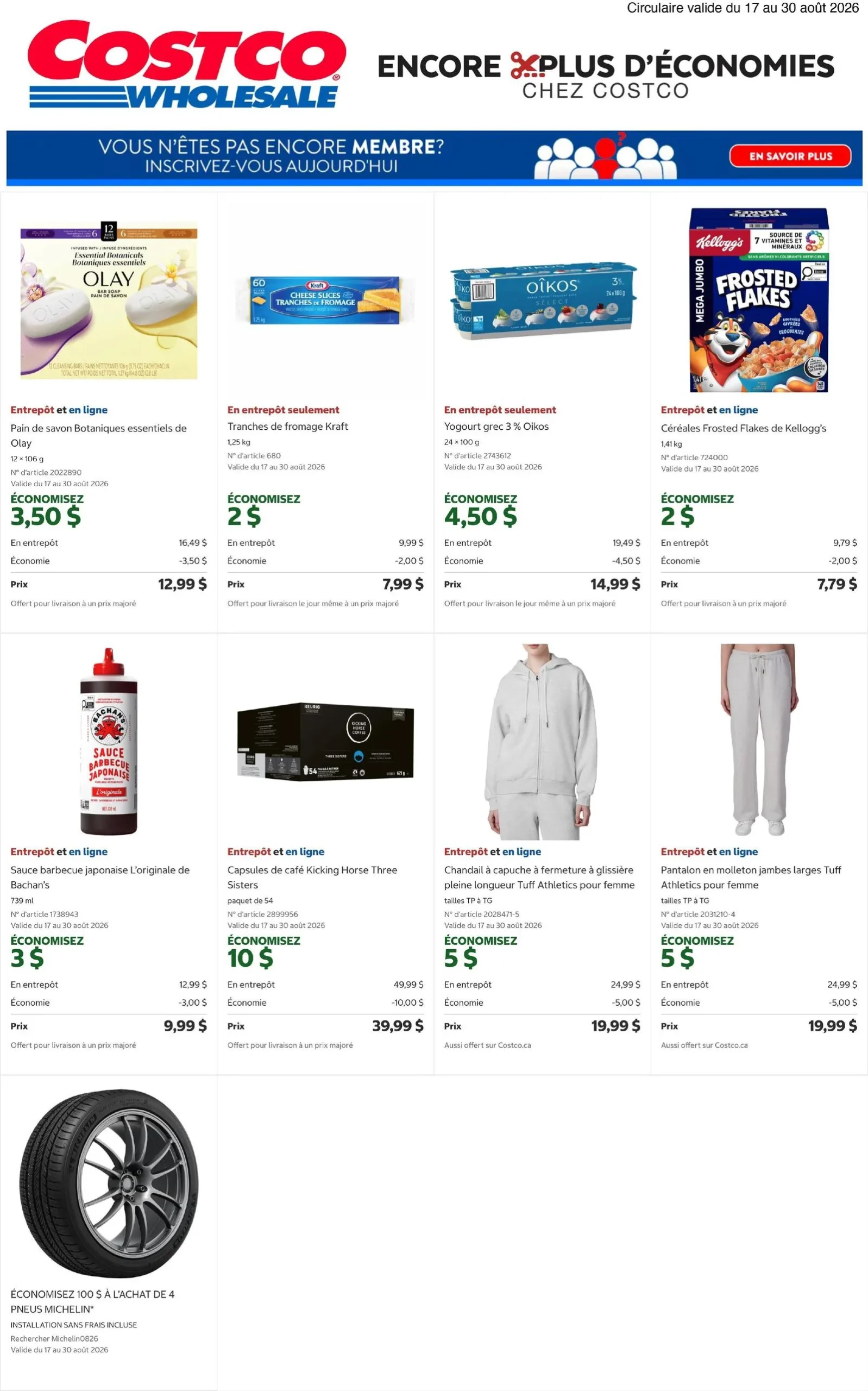 Page 1 de la circulaire Costco