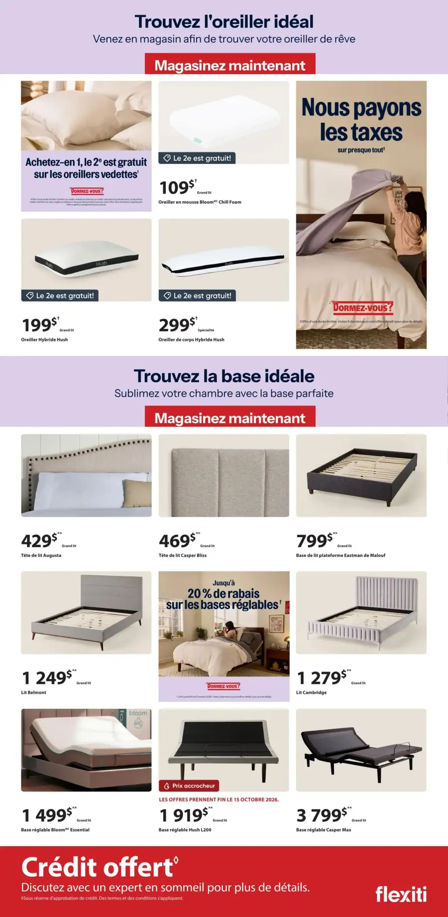 Page 2 de la circulaire Dormez-Vous