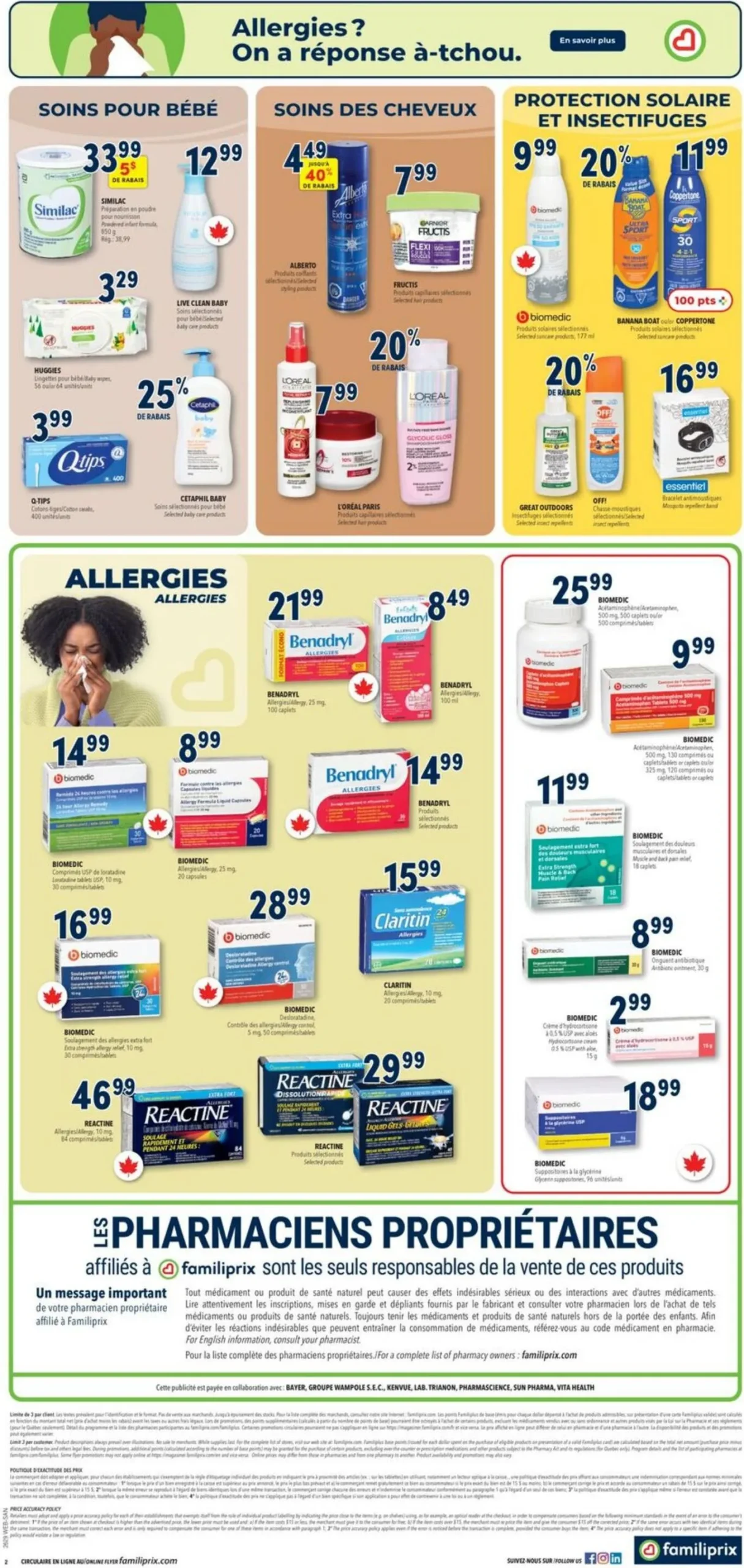 Page 4 de la circulaire Familiprix Santé