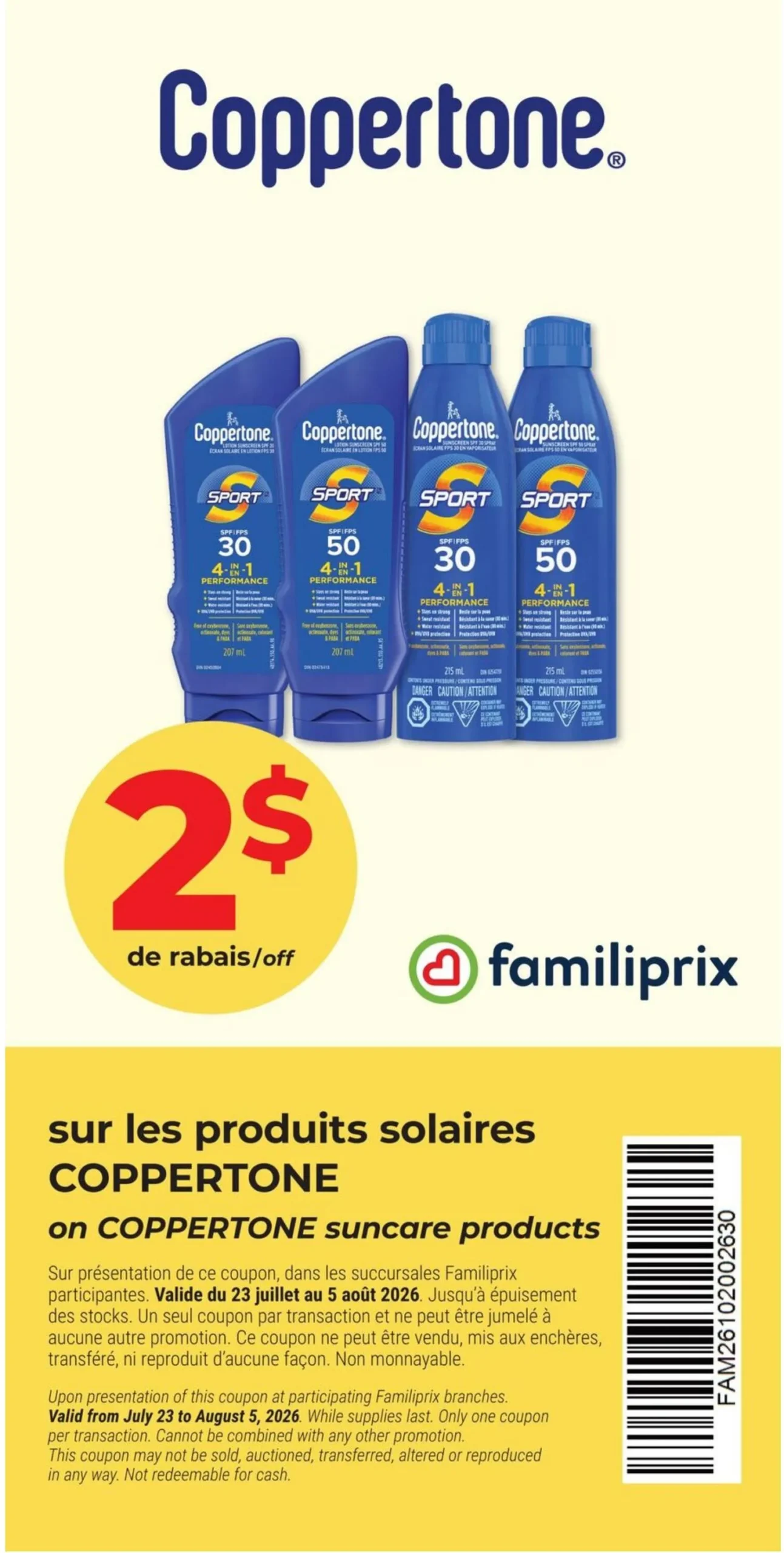 Page 2 de la circulaire Familiprix Santé