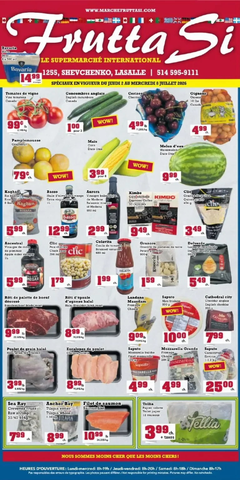 Page 1 de la circulaire Frutta Si