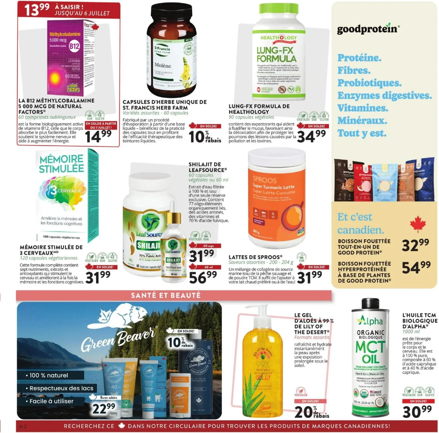 Page 2 de la circulaire Gagné En Santé