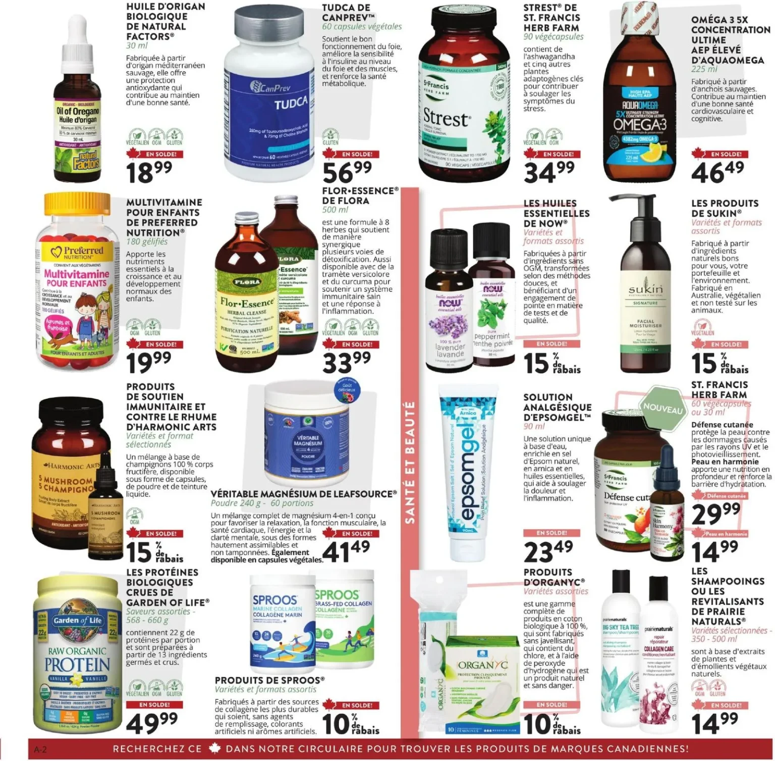 Page 2 de la circulaire Gagné En Santé