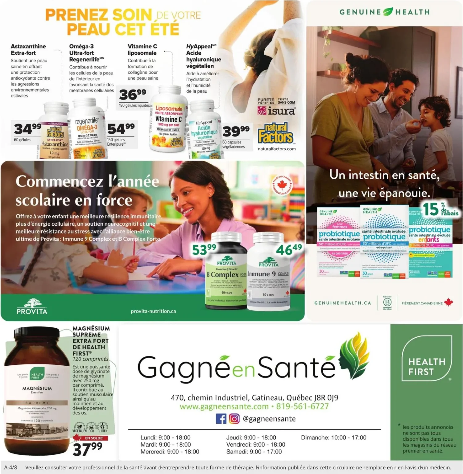Page 4 de la circulaire Gagné En Santé