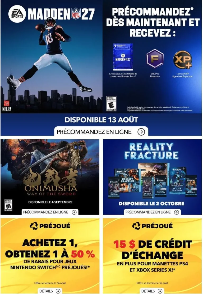 Page 1 de la circulaire GameStop