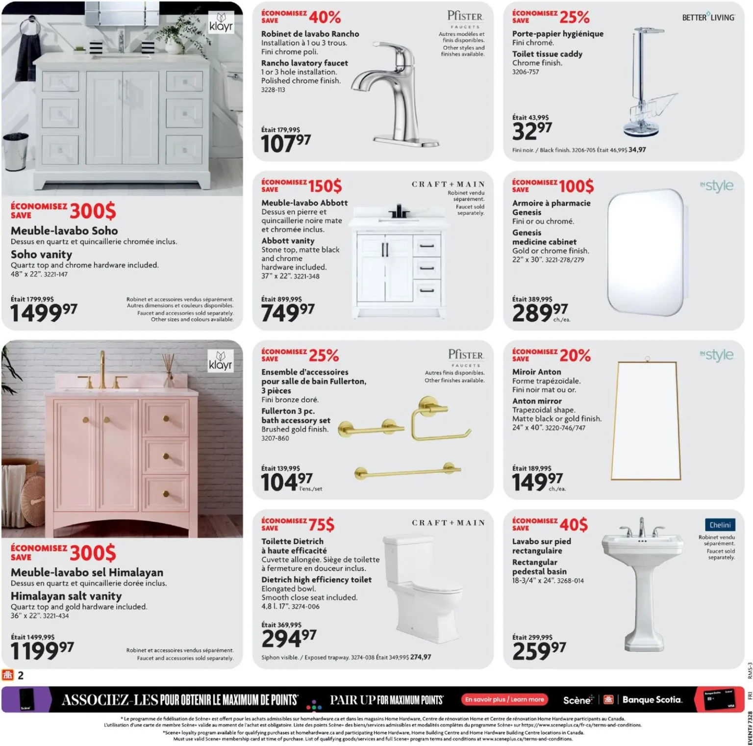 Page 2 de la circulaire Home Hardware Solde De Salle De Bain