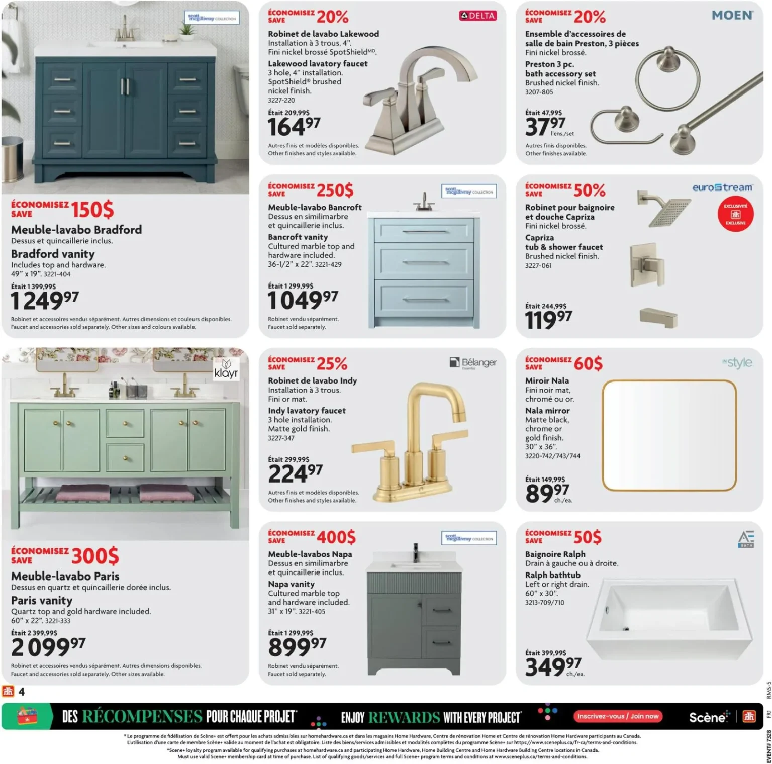 Page 4 de la circulaire Home Hardware Solde De Salle De Bain
