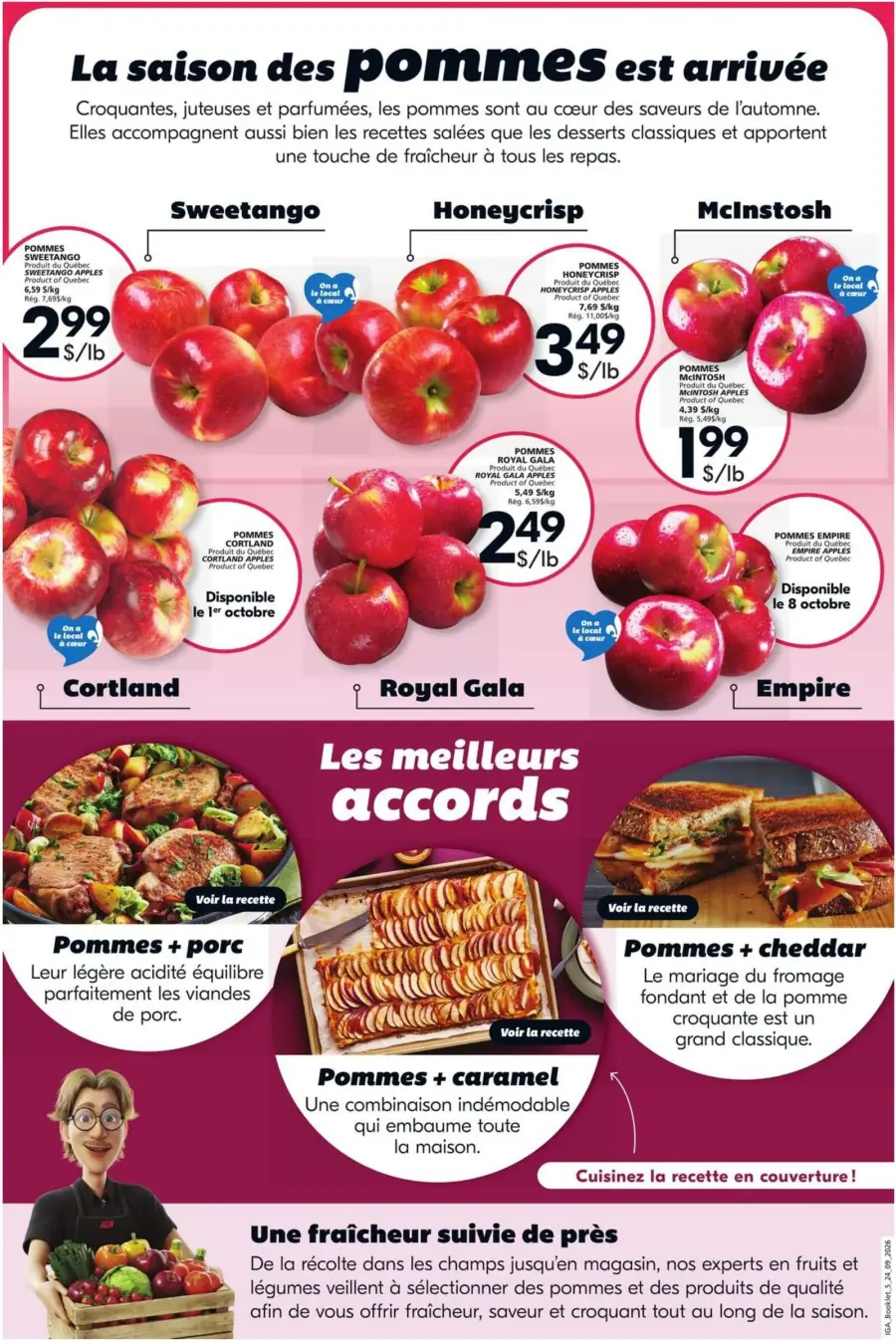 Page 5 de la circulaire IGA