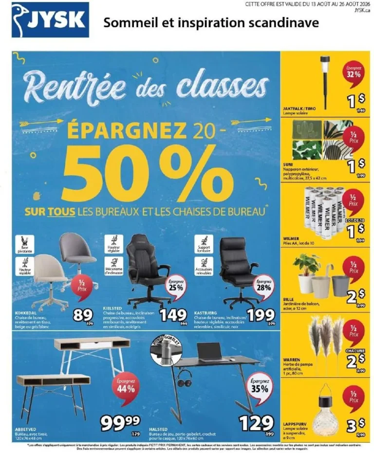 Page 1 de la circulaire Jysk