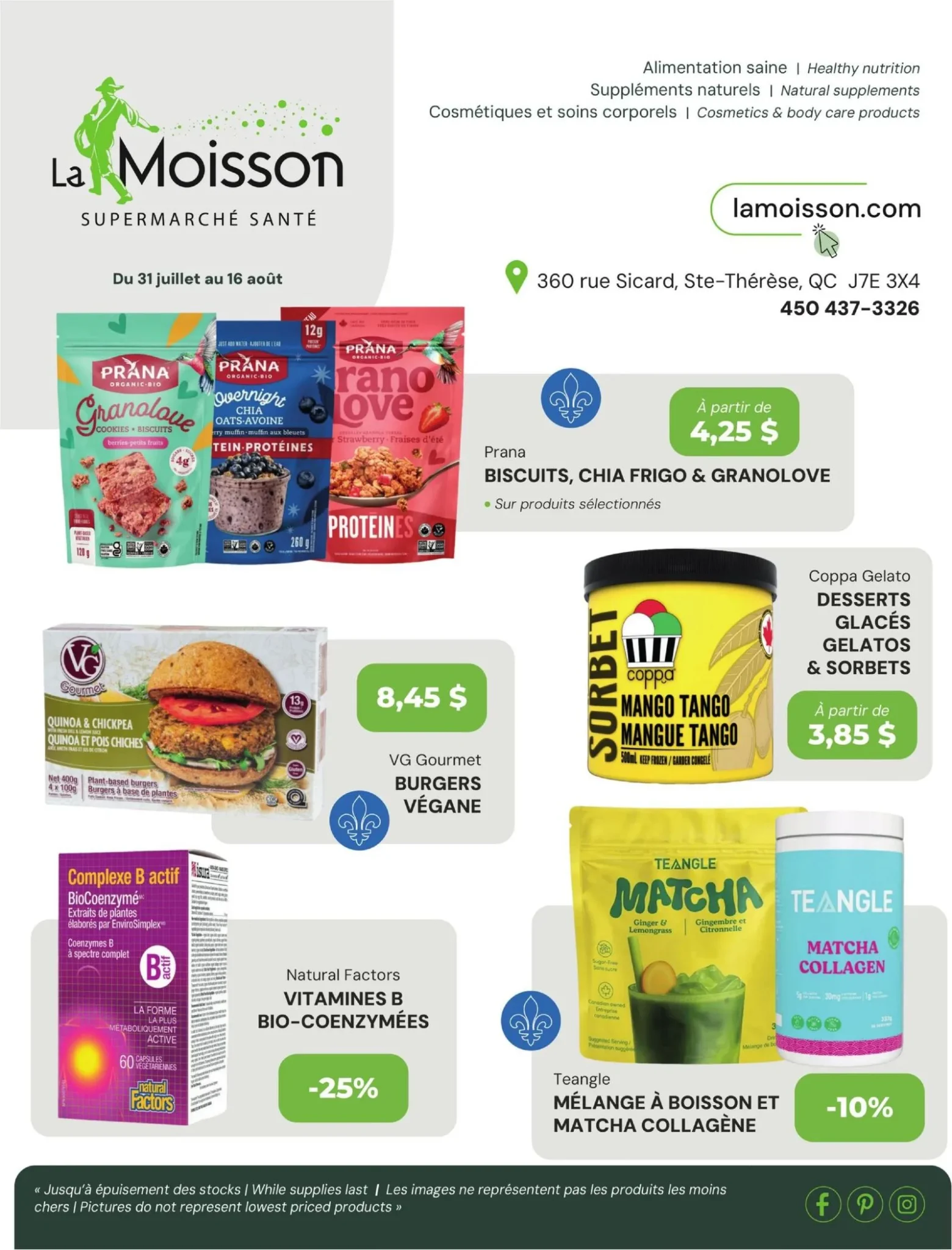 Page 1 de la circulaire La Moisson Supermarché Santé