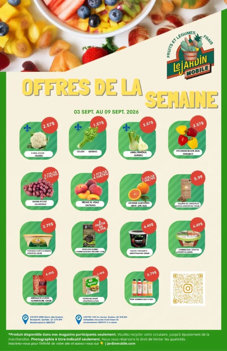 Page 1 de la circulaire Le Jardin Mobile