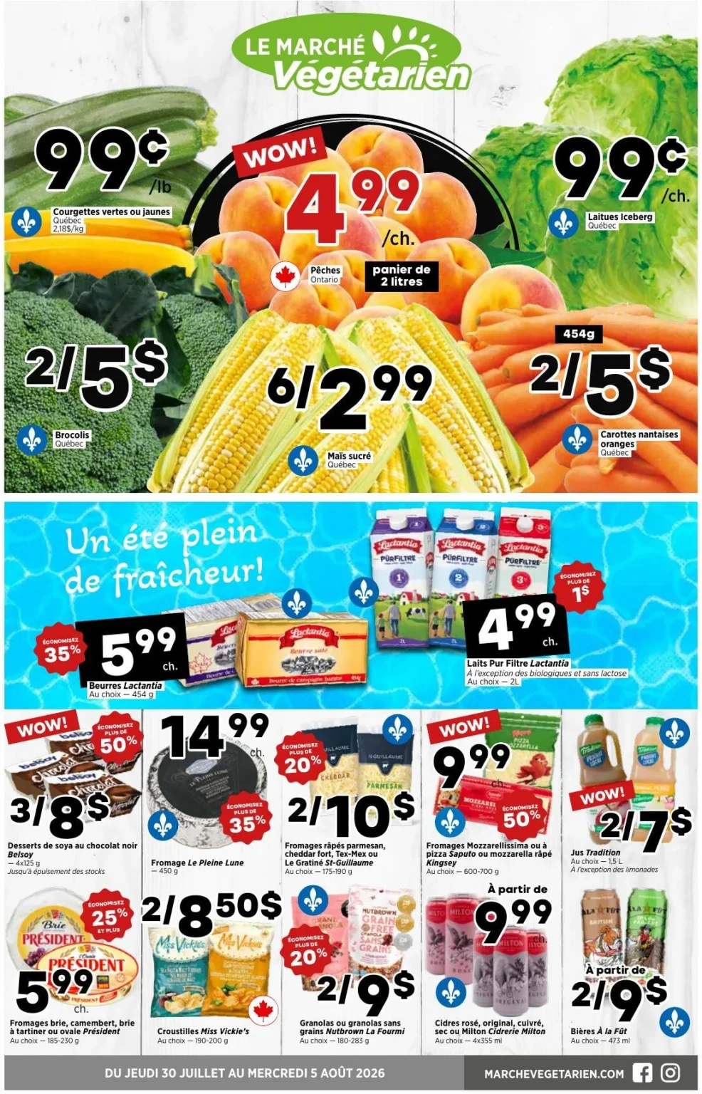 Page 1 de la circulaire Le Marché Végétarien