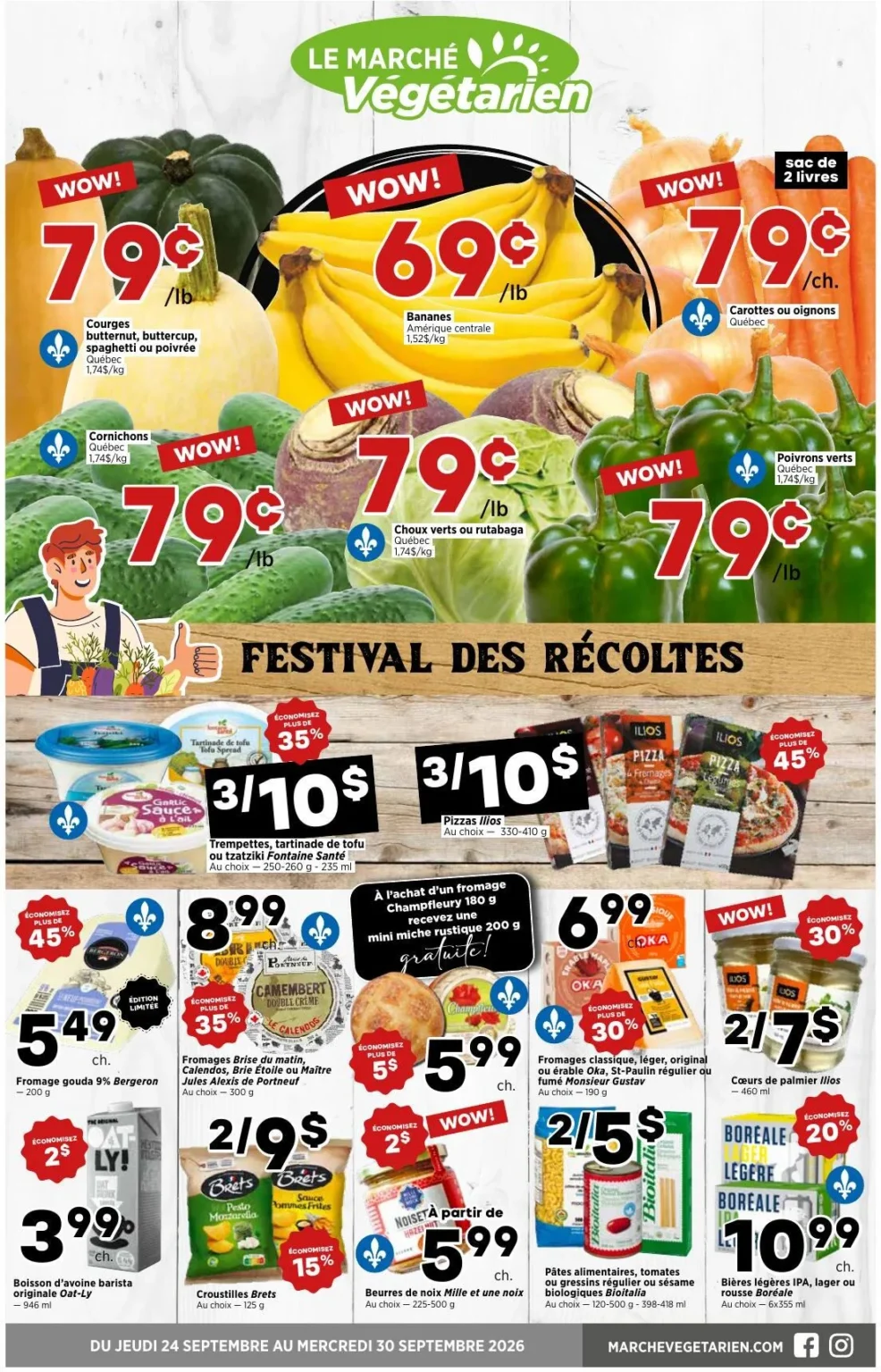 Page 1 de la circulaire Le Marché Végétarien