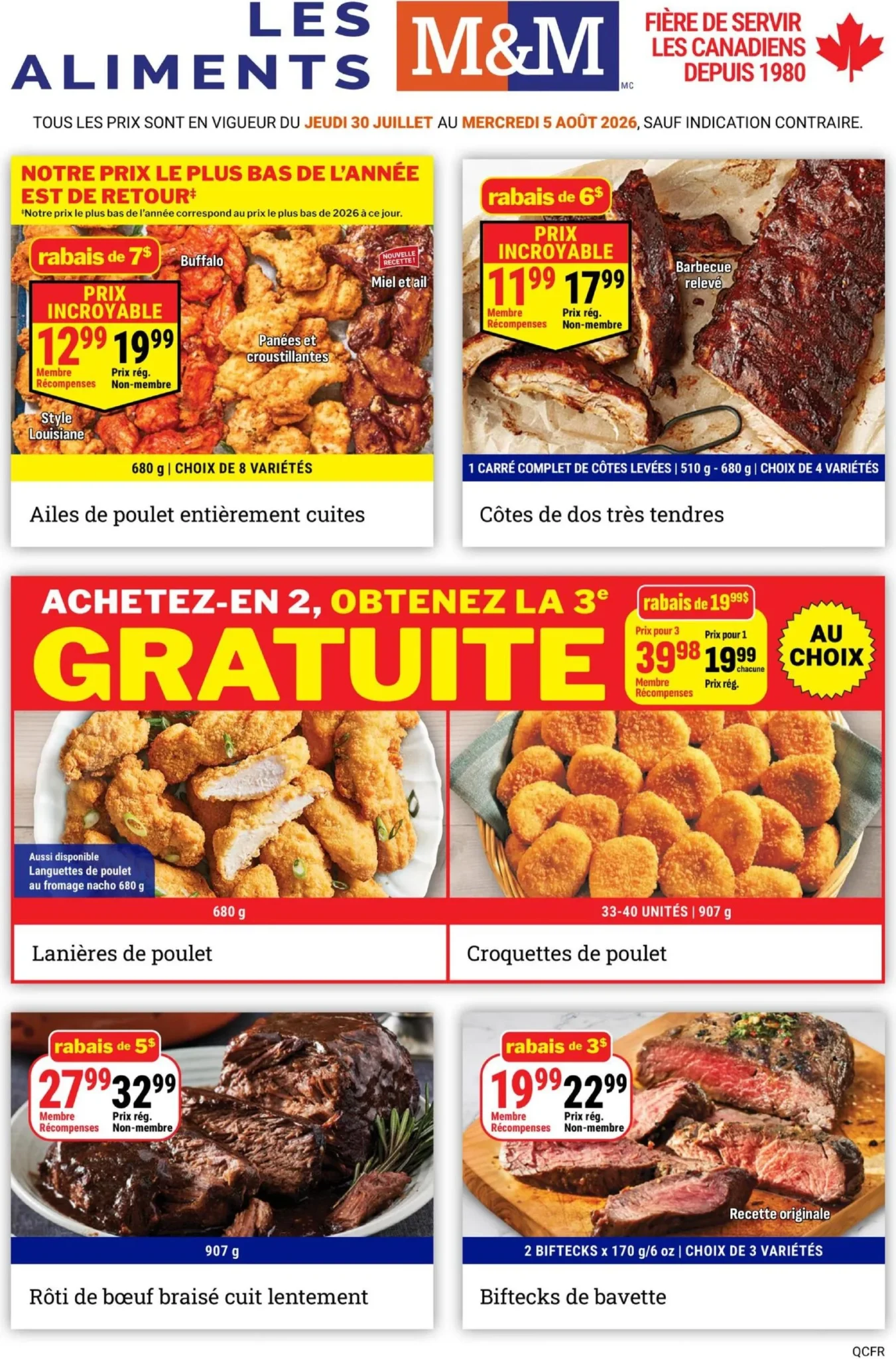 Page 1 de la circulaire Les Aliments M&M