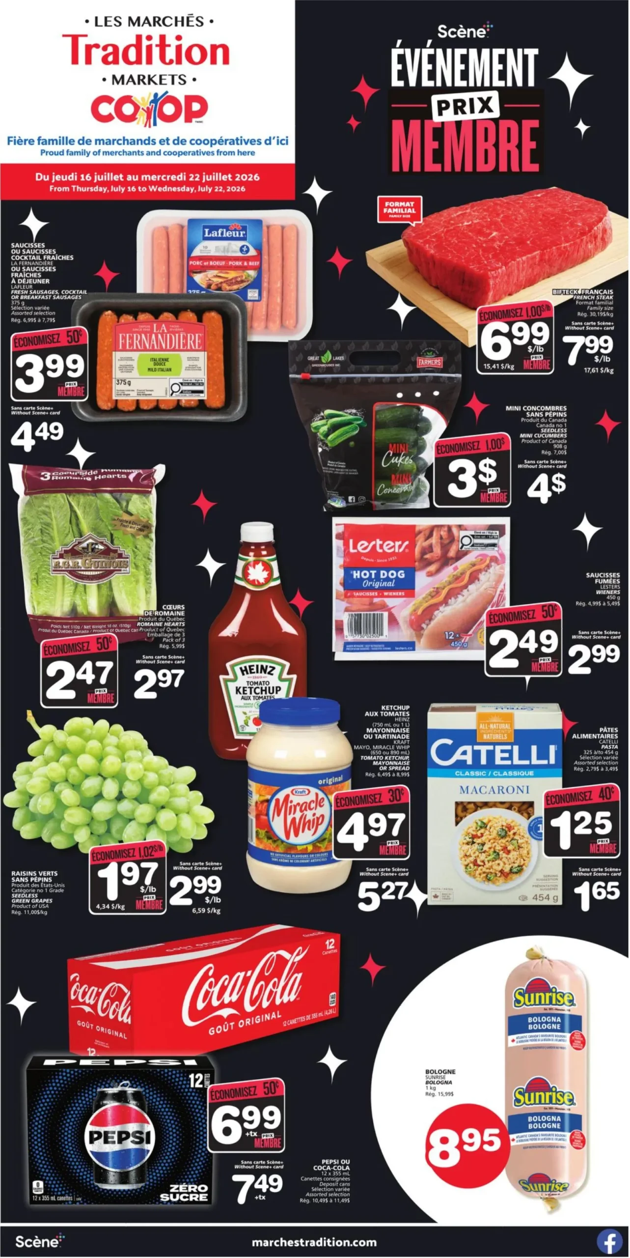 Page 1 de la circulaire Les Marchés Tradition Marchés Coop